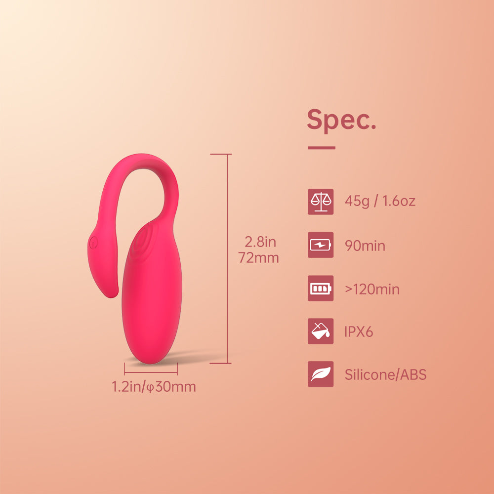 Magic Flamingo App Controlled G-Spot Vibrator - product detail photo 3