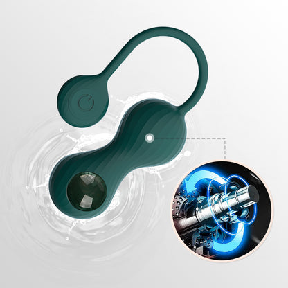 Crystal Duo vibrator and weighted ball set close-up
