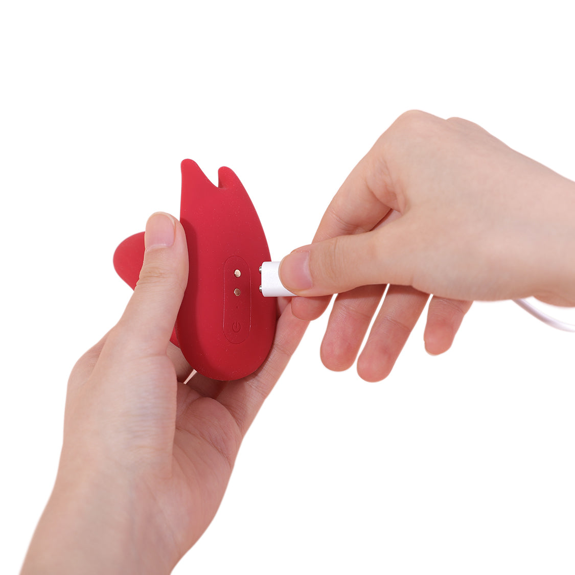 Close-up of Magic Umi wearable vibrator held in hand