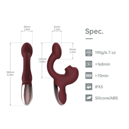 Magic Ponder Dual Stimulation Vibrator - product detail photo 7