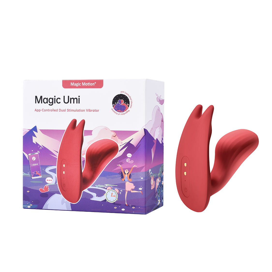 Magic Umi wearable vibrator with scheduling feature graphic