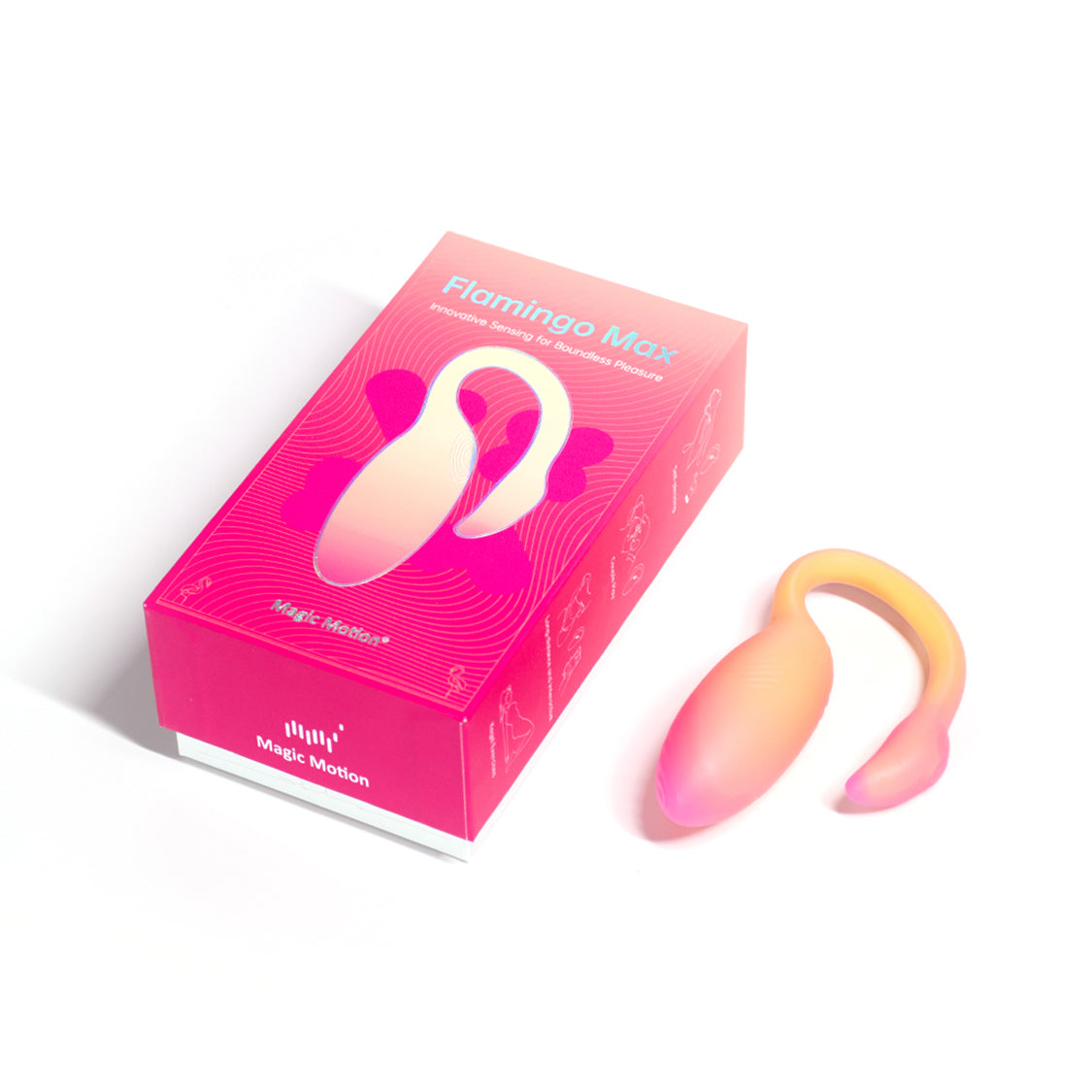 Magic Flamingo Max sensing vibrator and packaging detail