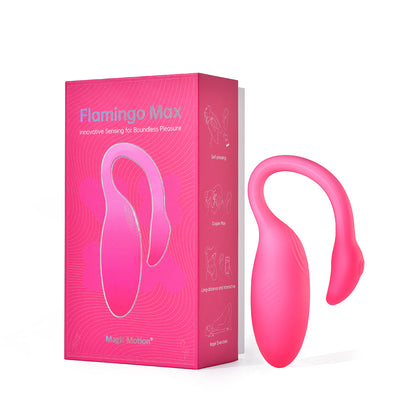 Magic Flamingo Max sensing vibrator with storage packaging