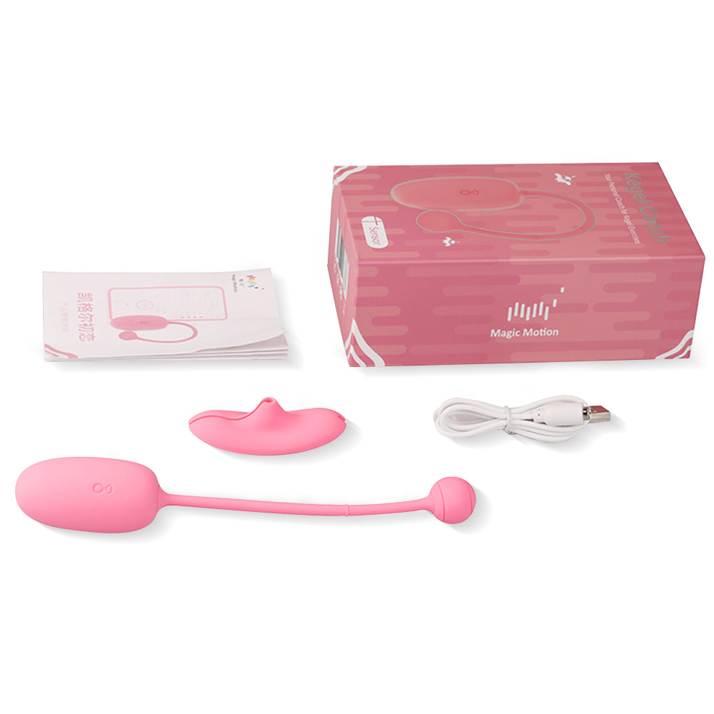 Kegel Coach package contents with charger and user guide