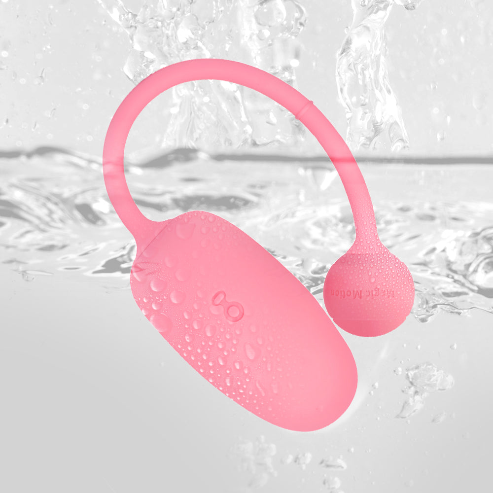 Kegel Coach shown with water splash for cleaning illustration