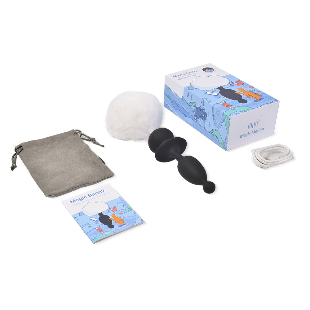 Magic Bunny Tail Butt Plug by Magic Motion - app-controlled tail plug, product photo