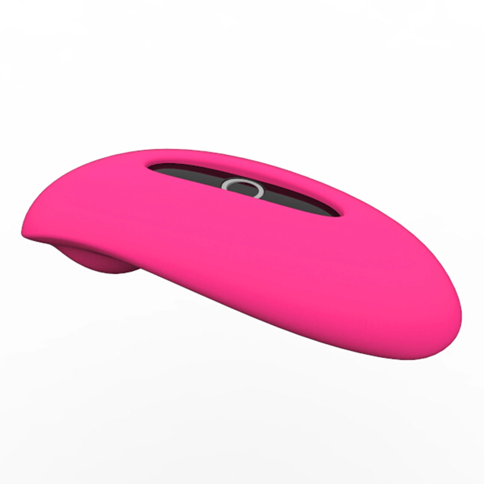 Front view of the compact pink Magic Candy wearable vibrator